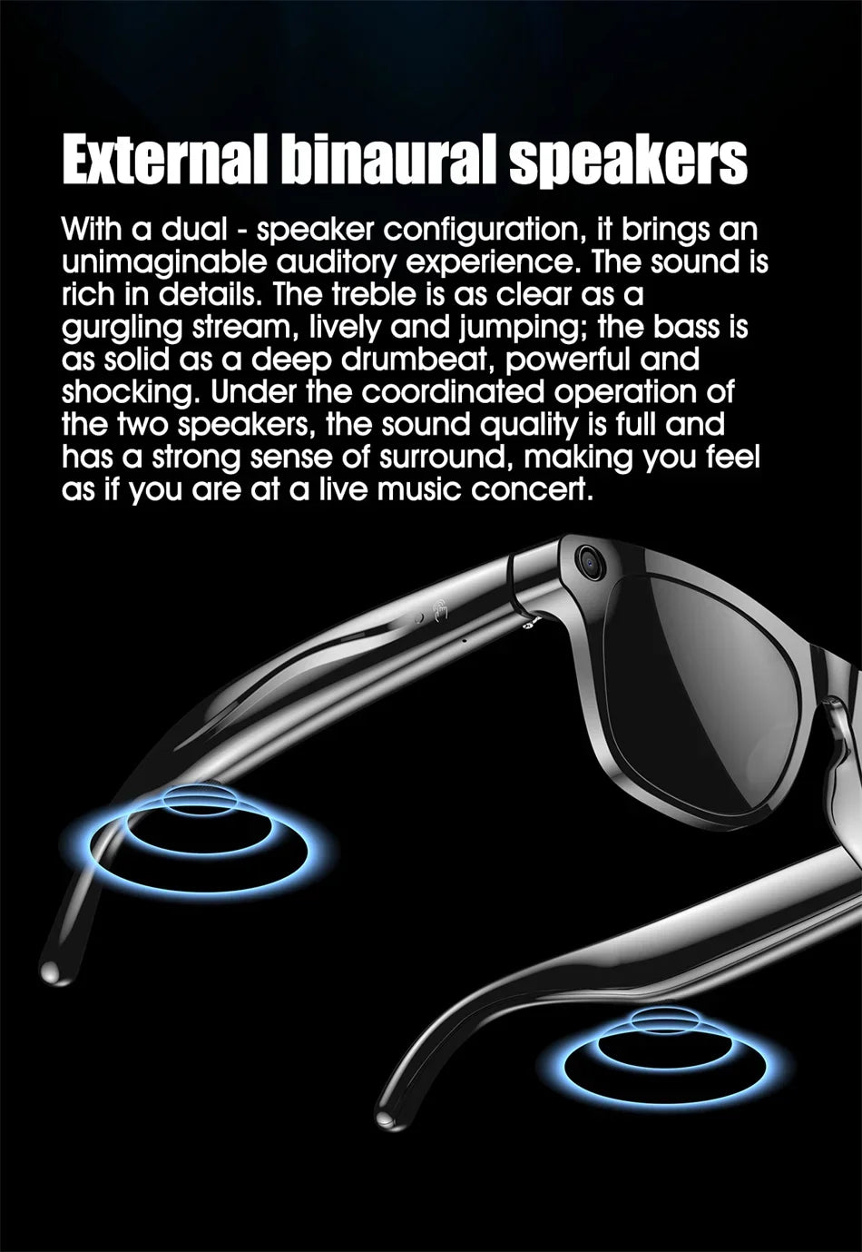 Xiaomi 1080P HD AI Smart Glasses Chat GPT 100MP Camera Bluetooth Call 260mAh Battery Voice Assistant Control Smart Glasses Hot