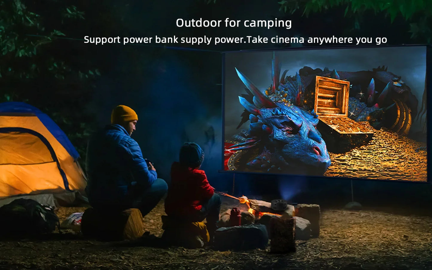 Xiaomi New Mini Mobile Projector Home Use Palm Size Remote Projector IOS Android System Wire Screen Mirroring Projector
