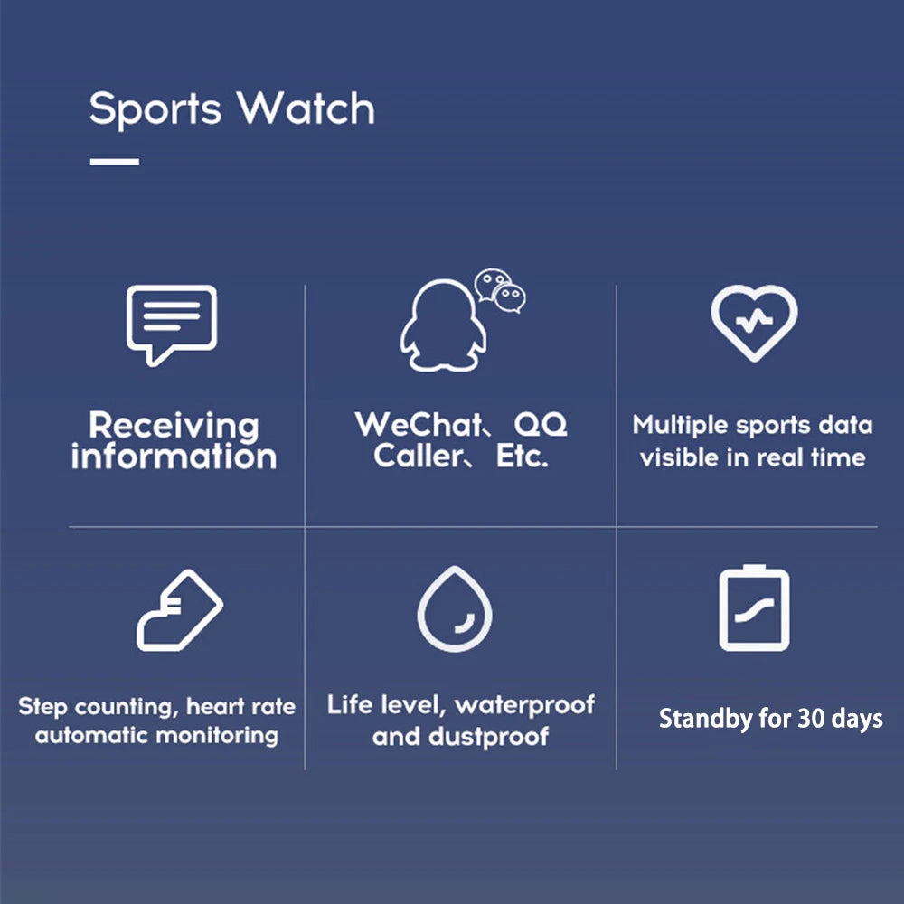 116plus Smart Watch For Men Women Gift 1.3 inch Screen Sports Fitness Watches Wristwatch Bluetooth 5.0 Calls Digital Smartwatch