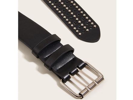 New Fashion Unisex Hollow Star Belt Fashion Ladies Leather Studded Gift Man's Goth Rock Wild Adjustable Women Punk Black Belt - Simply Just Deals LLC