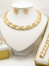 Dubai Jewelry Set For Woman 18K Gold Plated Luxury Necklace Earrings Bracelet and Ring Set Jewelry Wedding Party Trending - Simply Just Deals LLC