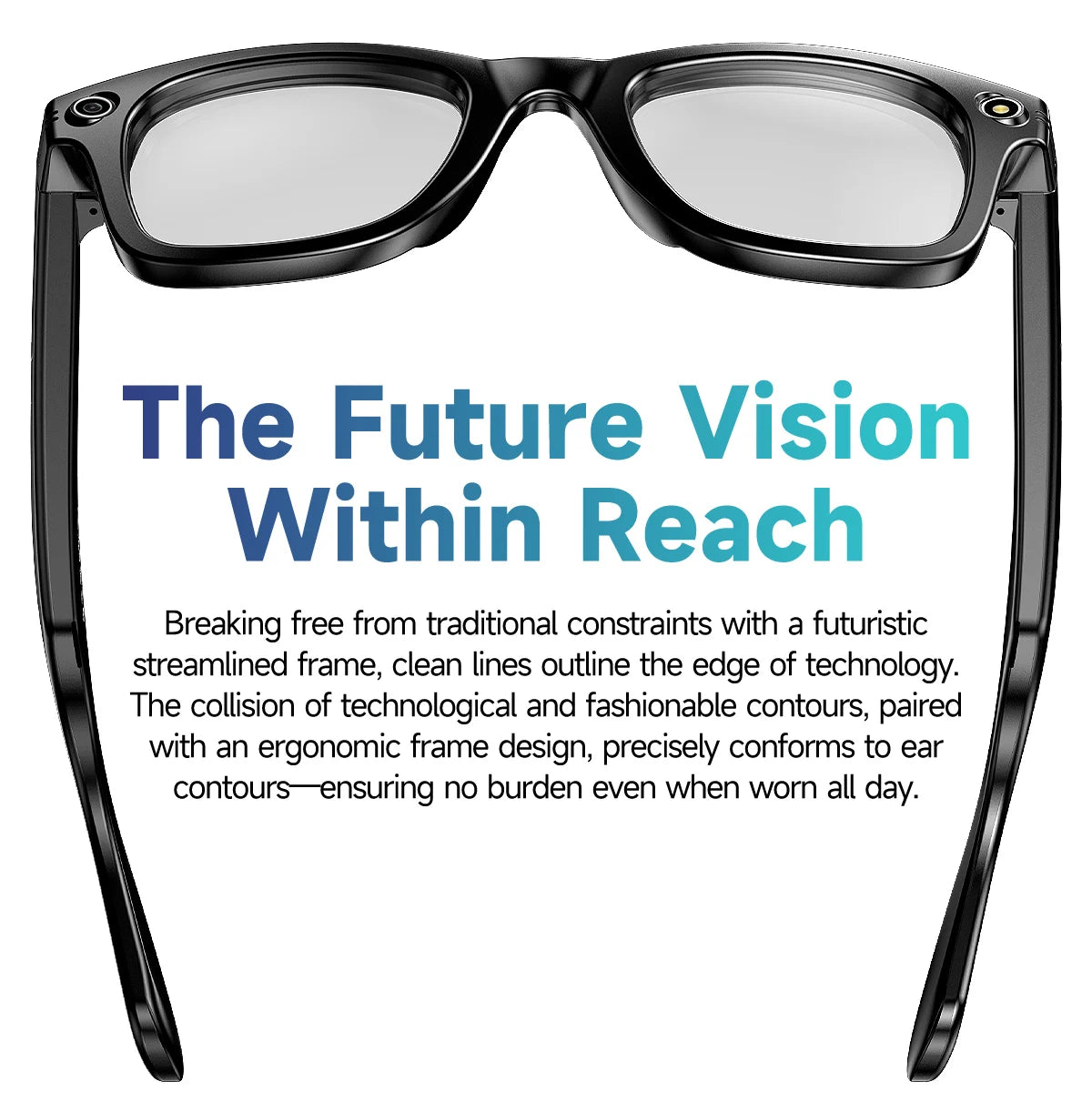 New 800w Pixel Smart Glasses With AI Camera Micro Camera Photography Video Recording Voice Call Translation Gradient Sunglasses