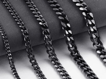 Width 5/7/9MM Hiphop Cuban Link Stainless Steel Chains Necklace for Men Basic Simple Rapper's Choker Fashion Jewelry Accessories - Simply Just Deals LLC