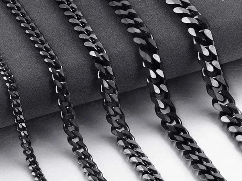 Width 5/7/9MM Hiphop Cuban Link Stainless Steel Chains Necklace for Men Basic Simple Rapper's Choker Fashion Jewelry Accessories - Simply Just Deals LLC