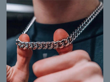Width 5/7/9MM Hiphop Cuban Link Stainless Steel Chains Necklace for Men Basic Simple Rapper's Choker Fashion Jewelry Accessories - Simply Just Deals LLC