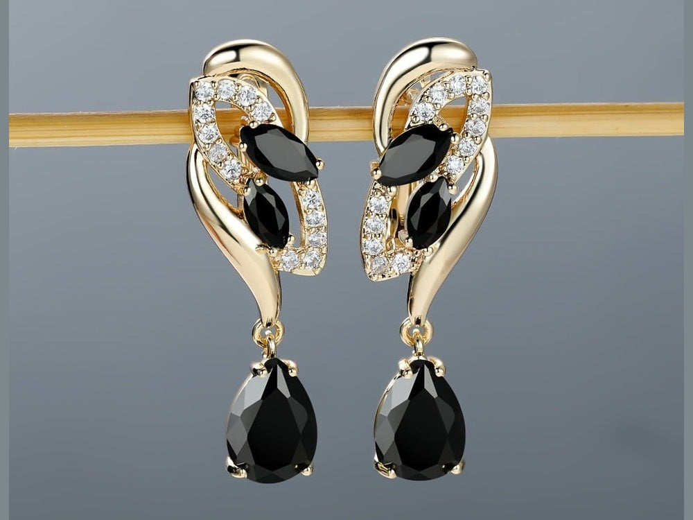 ANGOL Romantic Flower Dangle Earrings for Women - Golden - Tone Floral Design with Red & Clear Synthetic Gemstones, Elegant Party & Everyday Jewelry Gifts - Simply Just Deals LLCANGOL Romantic Flower Dangle Earrings for Women - Golden - Tone Floral Design with Red & Clear Synthetic Gemstones, Elegant Party & Everyday Jewelry Gifts19308RedANGOL Romantic Flower Dangle Earrings for Women - Golden - Tone Floral Design with Red & Clear Synthetic Gemstones, Elegant Party & Everyday Jewelry Gifts
