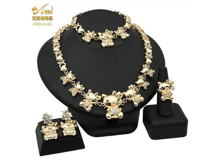 ANIID XOXO Heart Women Jewelry Necklace Set 18K Gold Color Bridal LOVE Rhinestone Wedding Necklace Earrings Set Party Gift - Simply Just Deals LLCANIID XOXO Heart Women Jewelry Necklace Set 18K Gold Color Bridal LOVE Rhinestone Wedding Necklace Earrings Set Party Gift200001033:200003759H - 20H - 20ANIID XOXO Heart Women Jewelry Necklace Set 18K Gold Color Bridal LOVE Rhinestone Wedding Necklace Earrings Set Party Gift