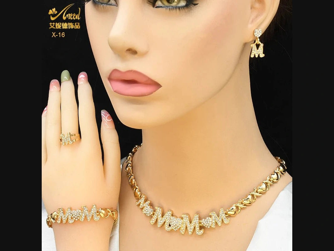 ANIID XOXO Heart Women Jewelry Necklace Set 18K Gold Color Bridal LOVE Rhinestone Wedding Necklace Earrings Set Party Gift - Simply Just Deals LLCANIID XOXO Heart Women Jewelry Necklace Set 18K Gold Color Bridal LOVE Rhinestone Wedding Necklace Earrings Set Party Gift200001033:361187X - 13X - 13ANIID XOXO Heart Women Jewelry Necklace Set 18K Gold Color Bridal LOVE Rhinestone Wedding Necklace Earrings Set Party Gift