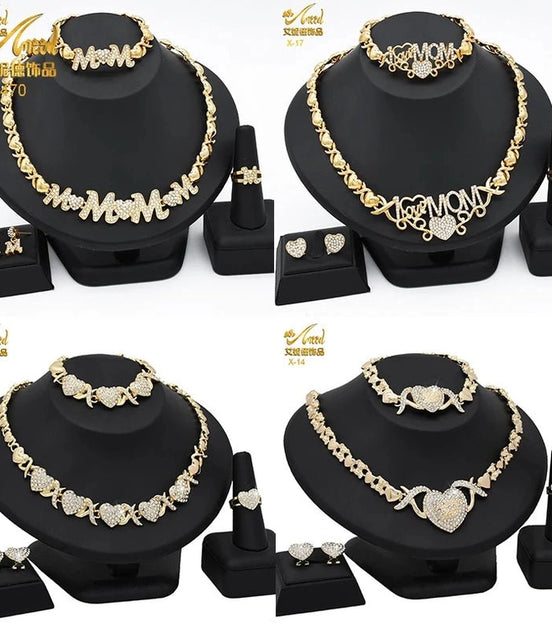 ANIID XOXO Heart Women Jewelry Necklace Set 18K Gold Color Bridal LOVE Rhinestone Wedding Necklace Earrings Set Party Gift - Simply Just Deals LLCANIID XOXO Heart Women Jewelry Necklace Set 18K Gold Color Bridal LOVE Rhinestone Wedding Necklace Earrings Set Party Gift200001033:361187X - 13X - 13ANIID XOXO Heart Women Jewelry Necklace Set 18K Gold Color Bridal LOVE Rhinestone Wedding Necklace Earrings Set Party Gift