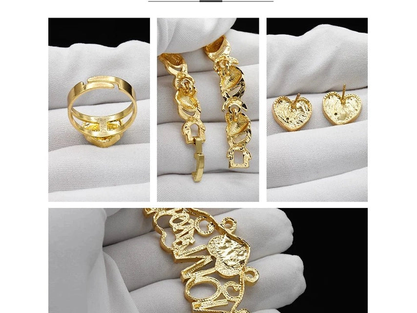 ANIID XOXO Heart Women Jewelry Necklace Set 18K Gold Color Bridal LOVE Rhinestone Wedding Necklace Earrings Set Party Gift - Simply Just Deals LLCANIID XOXO Heart Women Jewelry Necklace Set 18K Gold Color Bridal LOVE Rhinestone Wedding Necklace Earrings Set Party Gift200001033:361187X - 13X - 13ANIID XOXO Heart Women Jewelry Necklace Set 18K Gold Color Bridal LOVE Rhinestone Wedding Necklace Earrings Set Party Gift