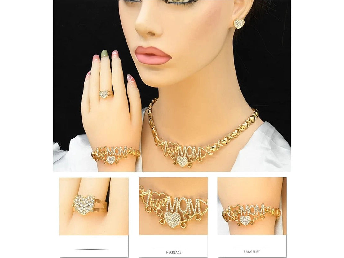 ANIID XOXO Heart Women Jewelry Necklace Set 18K Gold Color Bridal LOVE Rhinestone Wedding Necklace Earrings Set Party Gift - Simply Just Deals LLCANIID XOXO Heart Women Jewelry Necklace Set 18K Gold Color Bridal LOVE Rhinestone Wedding Necklace Earrings Set Party Gift200001033:361187X - 13X - 13ANIID XOXO Heart Women Jewelry Necklace Set 18K Gold Color Bridal LOVE Rhinestone Wedding Necklace Earrings Set Party Gift
