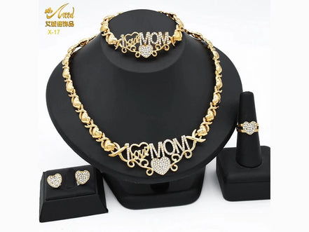 ANIID XOXO Heart Women Jewelry Necklace Set 18K Gold Color Bridal LOVE Rhinestone Wedding Necklace Earrings Set Party Gift - Simply Just Deals LLCANIID XOXO Heart Women Jewelry Necklace Set 18K Gold Color Bridal LOVE Rhinestone Wedding Necklace Earrings Set Party Gift200001033:361180X - 17X - 17ANIID XOXO Heart Women Jewelry Necklace Set 18K Gold Color Bridal LOVE Rhinestone Wedding Necklace Earrings Set Party Gift