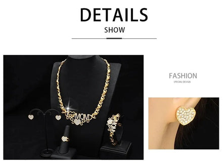ANIID XOXO Heart Women Jewelry Necklace Set 18K Gold Color Bridal LOVE Rhinestone Wedding Necklace Earrings Set Party Gift - Simply Just Deals LLCANIID XOXO Heart Women Jewelry Necklace Set 18K Gold Color Bridal LOVE Rhinestone Wedding Necklace Earrings Set Party Gift200001033:361187X - 13X - 13ANIID XOXO Heart Women Jewelry Necklace Set 18K Gold Color Bridal LOVE Rhinestone Wedding Necklace Earrings Set Party Gift