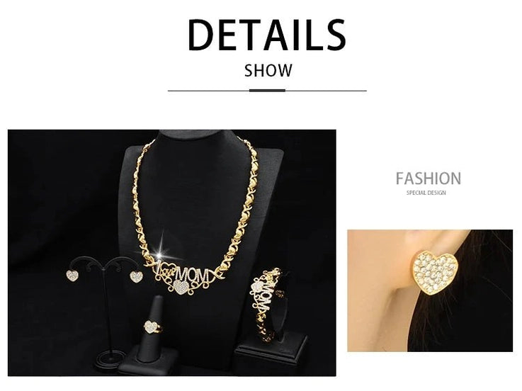 ANIID XOXO Heart Women Jewelry Necklace Set 18K Gold Color Bridal LOVE Rhinestone Wedding Necklace Earrings Set Party Gift - Simply Just Deals LLCANIID XOXO Heart Women Jewelry Necklace Set 18K Gold Color Bridal LOVE Rhinestone Wedding Necklace Earrings Set Party Gift200001033:361187X - 13X - 13ANIID XOXO Heart Women Jewelry Necklace Set 18K Gold Color Bridal LOVE Rhinestone Wedding Necklace Earrings Set Party Gift