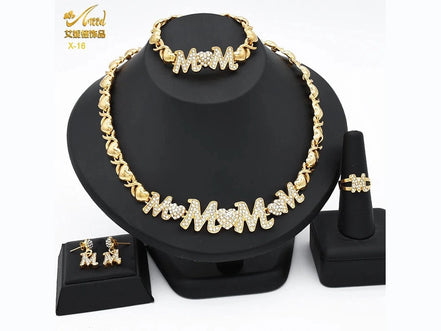 ANIID XOXO Heart Women Jewelry Necklace Set 18K Gold Color Bridal LOVE Rhinestone Wedding Necklace Earrings Set Party Gift - Simply Just Deals LLCANIID XOXO Heart Women Jewelry Necklace Set 18K Gold Color Bridal LOVE Rhinestone Wedding Necklace Earrings Set Party Gift200001033:200003765X - 16X - 16ANIID XOXO Heart Women Jewelry Necklace Set 18K Gold Color Bridal LOVE Rhinestone Wedding Necklace Earrings Set Party Gift