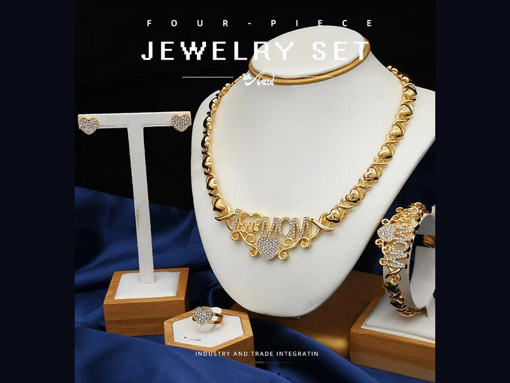 ANIID XOXO Heart Women Jewelry Necklace Set 18K Gold Color Bridal LOVE Rhinestone Wedding Necklace Earrings Set Party Gift - Simply Just Deals LLCANIID XOXO Heart Women Jewelry Necklace Set 18K Gold Color Bridal LOVE Rhinestone Wedding Necklace Earrings Set Party Gift200001033:361187X - 13X - 13ANIID XOXO Heart Women Jewelry Necklace Set 18K Gold Color Bridal LOVE Rhinestone Wedding Necklace Earrings Set Party Gift