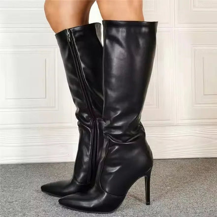 Autumn Winter Leather Knee - High Boots Women Side Zipper 11CM Fashion Pointed Long Boots Ladies Thin High Heels Club Party Shoes - Simply Just Deals LLCAutumn Winter Leather Knee - High Boots Women Side Zipper 11CM Fashion Pointed Long Boots Ladies Thin High Heels Club Party Shoes14:193As Picture Shown;200000124:200000337;200007763:201336100As Picture Shown42CHINAAutumn Winter Leather Knee - High Boots Women Side Zipper 11CM Fashion Pointed Long Boots Ladies Thin High Heels Club Party Shoes