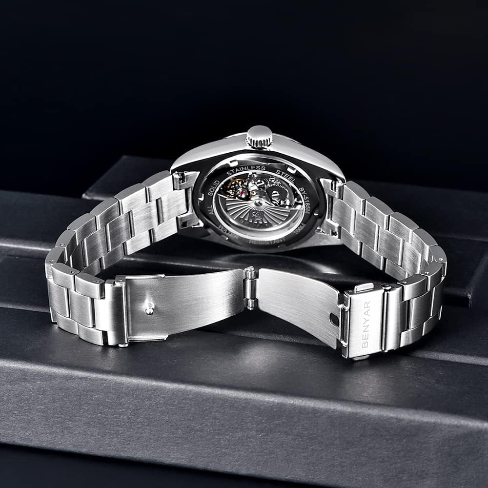 BENYAR Men'S Watch Waterproof Sports Mechanical Watch Stainless Steel Strap Men'S Mechanical Wrist Watch (Steel Red)… - Simply Just Deals LLCBENYAR Men'S Watch Waterproof Sports Mechanical Watch Stainless Steel Strap Men'S Mechanical Wrist Watch (Steel Red)…b4a9b19c-6488-47e4-873d-aebb69f060efBENYAR Men'S Watch Waterproof Sports Mechanical Watch Stainless Steel Strap Men'S Mechanical Wrist Watch (Steel Red)…