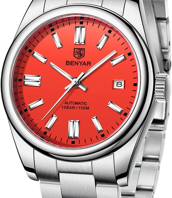BENYAR Men'S Watch Waterproof Sports Mechanical Watch Stainless Steel Strap Men'S Mechanical Wrist Watch (Steel Red)… - Simply Just Deals LLCBENYAR Men'S Watch Waterproof Sports Mechanical Watch Stainless Steel Strap Men'S Mechanical Wrist Watch (Steel Red)…b4a9b19c-6488-47e4-873d-aebb69f060efBENYAR Men'S Watch Waterproof Sports Mechanical Watch Stainless Steel Strap Men'S Mechanical Wrist Watch (Steel Red)…