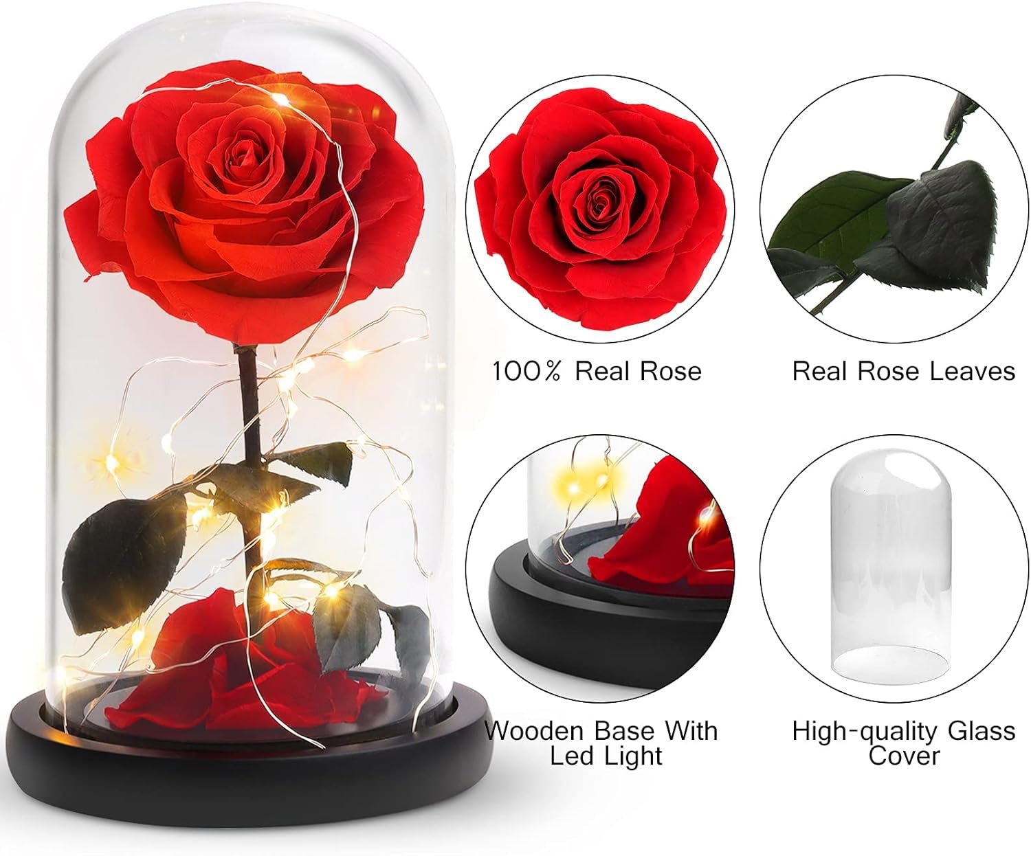Best for Mom Preserved Real Rose, Eternal Rose in Glass Dome Gifts for Women Mother'S Day Christmas Valentine'S Day Birthday (Red, Large) - Simply Just Deals LLCBest for Mom Preserved Real Rose, Eternal Rose in Glass Dome Gifts for Women Mother'S Day Christmas Valentine'S Day Birthday (Red, Large)0895f1bb-c358-44b3-9eac-20be483a1c21Best for Mom Preserved Real Rose, Eternal Rose in Glass Dome Gifts for Women Mother'S Day Christmas Valentine'S Day Birthday (Red, Large)