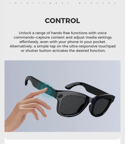 Bluetooth AI shooting glasses Bluetooth call voice assistant real - time translation 5 - megapixel shooting stabilization - Simply Just Deals LLCBluetooth AI shooting glasses Bluetooth call voice assistant real - time translation 5 - megapixel shooting stabilization0363601BE4EA431BB68B1BCF5BB2DCEFBlackBluetooth AI shooting glasses Bluetooth call voice assistant real - time translation 5 - megapixel shooting stabilization
