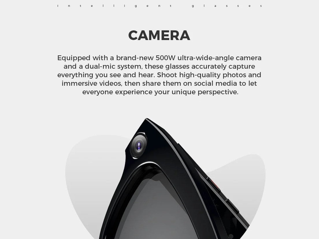 Bluetooth AI shooting glasses Bluetooth call voice assistant real - time translation 5 - megapixel shooting stabilization - Simply Just Deals LLCBluetooth AI shooting glasses Bluetooth call voice assistant real - time translation 5 - megapixel shooting stabilization0363601BE4EA431BB68B1BCF5BB2DCEFBlackBluetooth AI shooting glasses Bluetooth call voice assistant real - time translation 5 - megapixel shooting stabilization