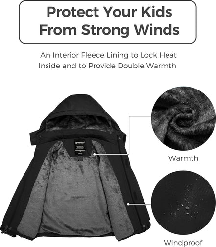 Boy'S Waterproof Ski Jacket Fleece Snowboarding Jackets Warm Thick Winter Coat Hooded Raincoats - Simply Just Deals LLCBoy'S Waterproof Ski Jacket Fleece Snowboarding Jackets Warm Thick Winter Coat Hooded Raincoats23de7bdd-e9fc-4def-af6b-56079c416789Black6 - 7Boy'S Waterproof Ski Jacket Fleece Snowboarding Jackets Warm Thick Winter Coat Hooded Raincoats