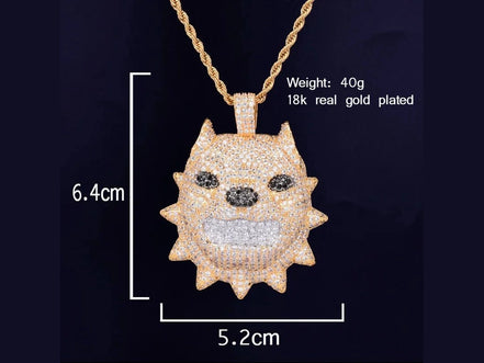 Bubble Letter Animal Dog Head Necklace & Pendant Gold Color Bling Cubic Zircon Men's Hip Hop Rock Street Jewelry - Simply Just Deals LLCBubble Letter Animal Dog Head Necklace & Pendant Gold Color Bling Cubic Zircon Men's Hip Hop Rock Street Jewelry200000639:20066102818inch;200000783:105mm tennis chain;200001034:361187silver color;200007763:201336106silver color18inch5mm tennis chain|United StatesBubble Letter Animal Dog Head Necklace & Pendant Gold Color Bling Cubic Zircon Men's Hip Hop Rock Str