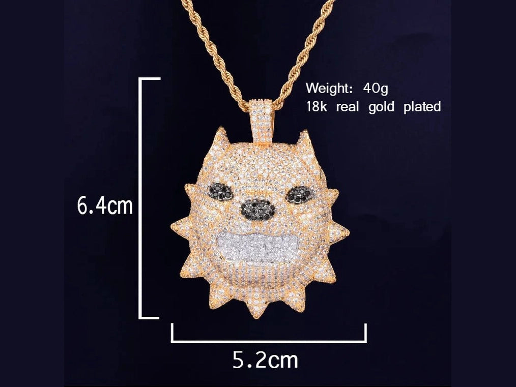 Bubble Letter Animal Dog Head Necklace & Pendant Gold Color Bling Cubic Zircon Men's Hip Hop Rock Street Jewelry - Simply Just Deals LLCBubble Letter Animal Dog Head Necklace & Pendant Gold Color Bling Cubic Zircon Men's Hip Hop Rock Street Jewelry200000639:20066102818inch;200000783:105mm tennis chain;200001034:361187silver color;200007763:201336106silver color18inch5mm tennis chain|United StatesBubble Letter Animal Dog Head Necklace & Pendant Gold Color Bling Cubic Zircon Men's Hip Hop Rock Str