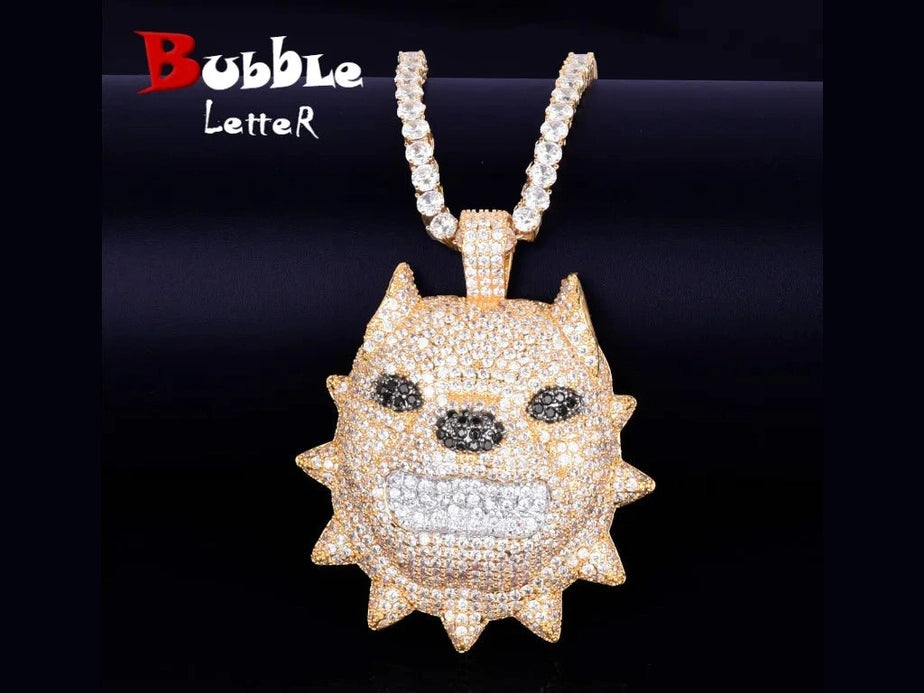 Bubble Letter Animal Dog Head Necklace & Pendant Gold Color Bling Cubic Zircon Men's Hip Hop Rock Street Jewelry - Simply Just Deals LLCBubble Letter Animal Dog Head Necklace & Pendant Gold Color Bling Cubic Zircon Men's Hip Hop Rock Street Jewelry200000639:20066102818inch;200000783:105mm tennis chain;200001034:361187silver color;200007763:201336106silver color18inch5mm tennis chain|United StatesBubble Letter Animal Dog Head Necklace & Pendant Gold Color Bling Cubic Zircon Men's Hip Hop Rock Str
