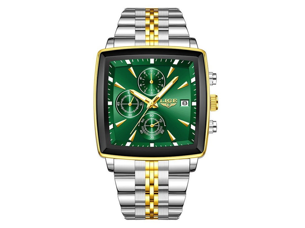 Business Personality Large Dial Square Watch Men - Simply Just Deals LLCBusiness Personality Large Dial Square Watch MenCJNS252836603CXGolden Shell Green StyleBusiness Personality Large Dial Square Watch Men