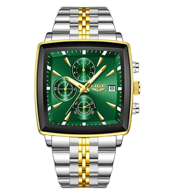 Business Personality Large Dial Square Watch Men - Simply Just Deals LLCBusiness Personality Large Dial Square Watch MenCJNS252836603CXGolden Shell Green StyleBusiness Personality Large Dial Square Watch Men