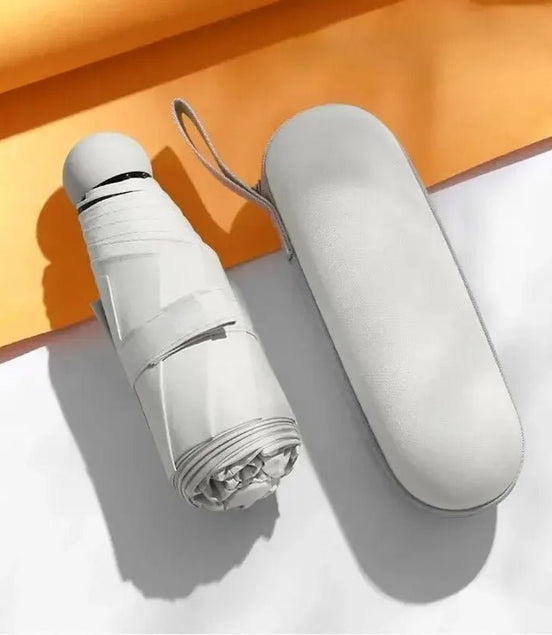 Capsule Umbrella Portable Mini Sunshade Sunscreen Rain Umbrella Black Rubber Alloy Handle Foldable Sun Rain Dual Use - Simply Just Deals LLCCapsule Umbrella Portable Mini Sunshade Sunscreen Rain Umbrella Black Rubber Alloy Handle Foldable Sun Rain Dual Usefec5cd55-6774-4302-95f9-e5eab7180be8Beige WhiteCapsule Umbrella Portable Mini Sunshade Sunscreen Rain Umbrella Black Rubber Alloy Handle Foldable Sun Rain Dual Use