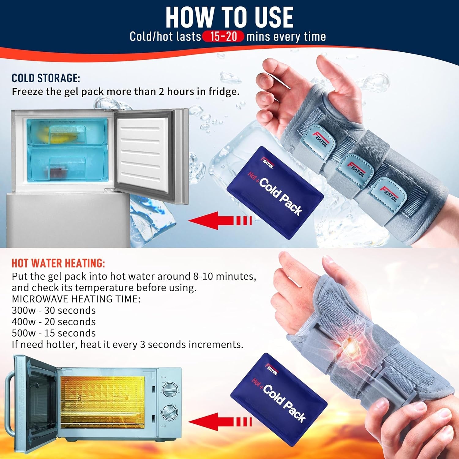 Carpal Tunnel Wrist Brace | Adjustable Hand Night Sleep Support Brace, Removable Metal Wrist Splint - Hot/Ice Pack, Right Hand, Small/Medium for Men, Women, Relieve and Treat Pain - Simply Just Deals LLCCarpal Tunnel Wrist Brace | Adjustable Hand Night Sleep Support Brace, Removable Metal Wrist Splint - Hot/Ice Pack, Right Hand, Small/Medium for Men, Women, Relieve and Treat Pain08e32d54-5dec-4200-afb2-ca92e2963d8bRight Hand - Gel Pack - GreySmall/Medium (Pack Of 1)Carpal Tunnel Wrist Brace | Ad