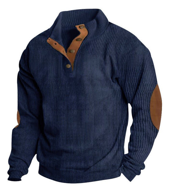 Casual Stand - Collar Long Sleeve Pullover Sweatshirt for Men Fashion Solid Color Striped Design Loose Tops - Simply Just Deals LLCCasual Stand - Collar Long Sleeve Pullover Sweatshirt for Men Fashion Solid Color Striped Design Loose Topsf31eddd6-d10f-4c71-9bf3-a8a6ff363f46Navy BlueSCasual Stand - Collar Long Sleeve Pullover Sweatshirt for Men Fashion Solid Color Striped Design Loose Tops