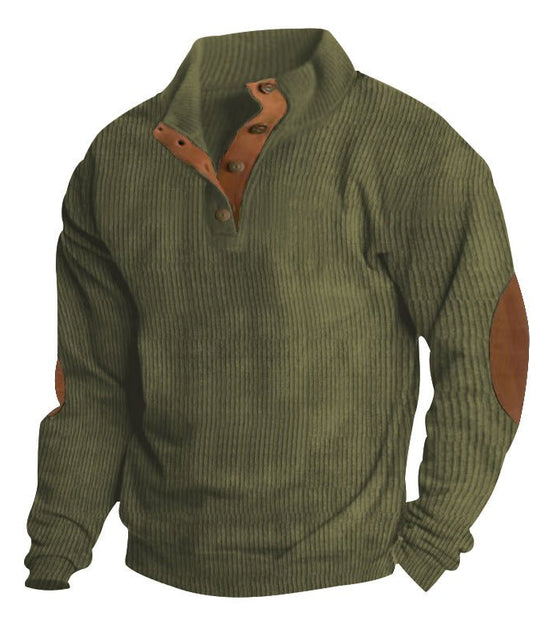 Casual Stand - Collar Long Sleeve Pullover Sweatshirt for Men Fashion Solid Color Striped Design Loose Tops - Simply Just Deals LLCCasual Stand - Collar Long Sleeve Pullover Sweatshirt for Men Fashion Solid Color Striped Design Loose Tops83950fa9-df26-4e3a-bfa2-7288f695ca17Army GreenSCasual Stand - Collar Long Sleeve Pullover Sweatshirt for Men Fashion Solid Color Striped Design Loose Tops