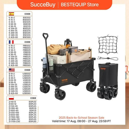 Collapsible Folding Wagon Beach Wagon Cart with All - Terrain Wheels Drink Holders Sports Wagon for Camping Shopping - Simply Just Deals LLCCollapsible Folding Wagon Beach Wagon Cart with All - Terrain Wheels Drink Holders Sports Wagon for Camping Shopping9432b422-64cd-41e3-b264-eee90219c73aFlat Folding 220 Lbs (173)Collapsible Folding Wagon Beach Wagon Cart with All - Terrain Wheels Drink Holders Sports Wagon for Camping Shopping