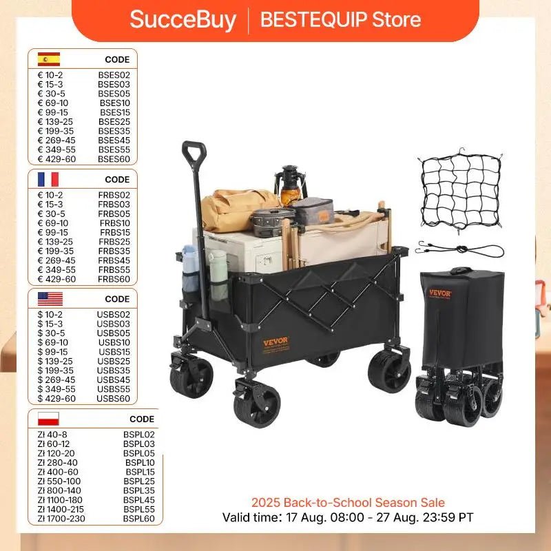 Collapsible Folding Wagon Beach Wagon Cart with All - Terrain Wheels Drink Holders Sports Wagon for Camping Shopping - Simply Just Deals LLCCollapsible Folding Wagon Beach Wagon Cart with All - Terrain Wheels Drink Holders Sports Wagon for Camping Shopping9432b422-64cd-41e3-b264-eee90219c73aFlat Folding 220 Lbs (173)Collapsible Folding Wagon Beach Wagon Cart with All - Terrain Wheels Drink Holders Sports Wagon for Camping Shopping