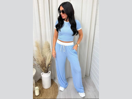 Contrast Trim Round Neck Top and Pants Set - Simply Just Deals LLCContrast Trim Round Neck Top and Pants Set100100391891141BlueS293a995c - 84ba - 4dca - 9889 - 21c42225b081 - Max