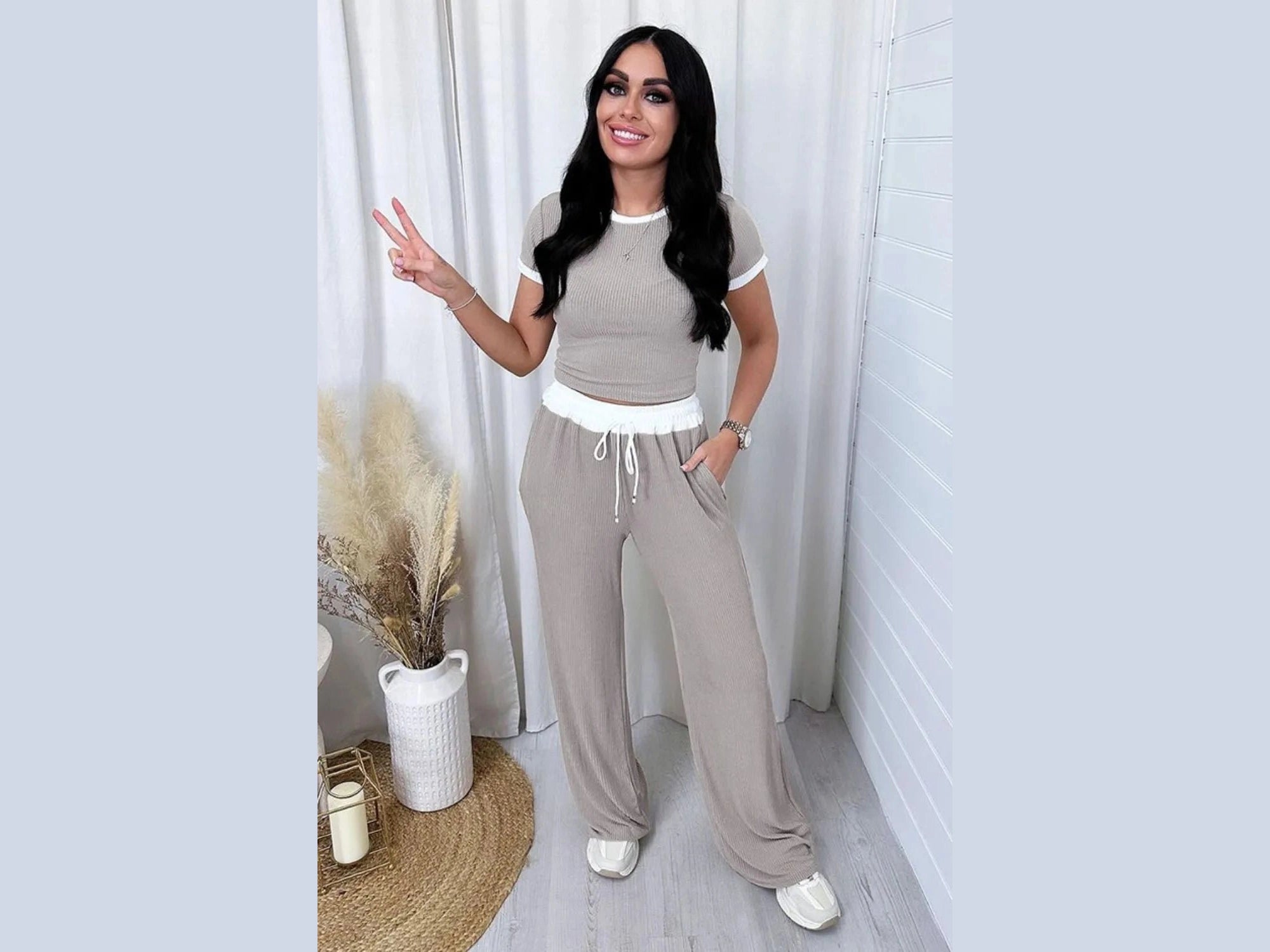 Contrast Trim Round Neck Top and Pants Set - Simply Just Deals LLCContrast Trim Round Neck Top and Pants Set100100391896553Dark GrayS67ffaa40 - a689 - 4314 - bb66 - 249f1a971b22 - Max