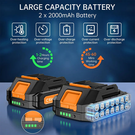 Cordless Leaf Blower, 20V Handheld Electric Leaf Blowers with 2 X Battery & Charger, 2 Speed Mode, 320CFM 165MPH, Lightweight Battery Powered Leaf Blowers for Leaf/Snow/Dust Blowing - Simply Just Deals LLCCordless Leaf Blower, 20V Handheld Electric Leaf Blowers with 2 X Battery & Charger, 2 Speed Mode, 320CFM 165MPH, Lightweight Battery Powered Leaf Blowers for Leaf/Snow/Dust Blowing573e7368-1569-442b-8ce3-23139b96985bOrangeCordless Leaf Blower, 20V Handheld Electric Leaf Blowers with 2 X Batter