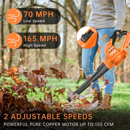 Cordless Leaf Blower, 20V Handheld Electric Leaf Blowers with 2 X Battery & Charger, 2 Speed Mode, 320CFM 165MPH, Lightweight Battery Powered Leaf Blowers for Leaf/Snow/Dust Blowing - Simply Just Deals LLCCordless Leaf Blower, 20V Handheld Electric Leaf Blowers with 2 X Battery & Charger, 2 Speed Mode, 320CFM 165MPH, Lightweight Battery Powered Leaf Blowers for Leaf/Snow/Dust Blowing573e7368-1569-442b-8ce3-23139b96985bOrangeCordless Leaf Blower, 20V Handheld Electric Leaf Blowers with 2 X Batter