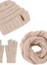 Cozy Winter Knitted Scarf, Beanie Hat & Gloves Set for Men & Women - Soft, Stretchy & Stylish! - Simply Just Deals LLCCozy Winter Knitted Scarf, Beanie Hat & Gloves Set for Men & Women - Soft, Stretchy & Stylish!1d95118d-f918-464e-a6a4-8346d36fbb2cCozy Winter Knitted Scarf, Beanie Hat & Gloves Set for Men & Women - Soft, Stretchy & Stylish!
