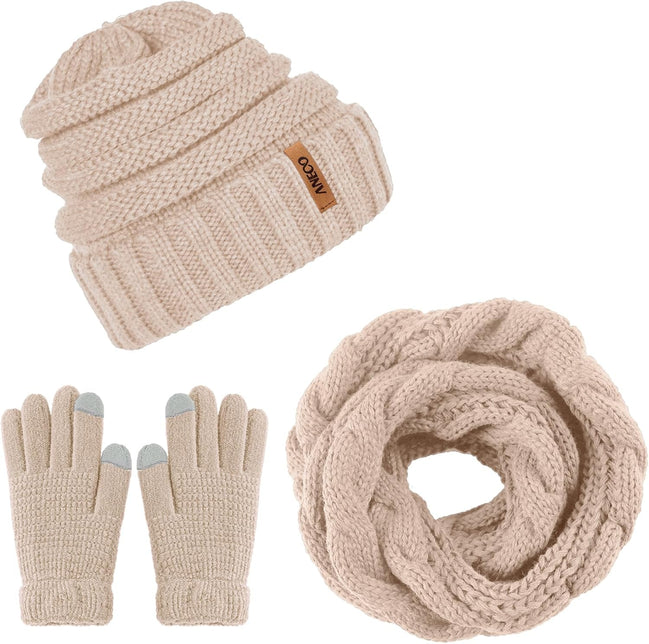 Cozy Winter Knitted Scarf, Beanie Hat & Gloves Set for Men & Women - Soft, Stretchy & Stylish! - Simply Just Deals LLCCozy Winter Knitted Scarf, Beanie Hat & Gloves Set for Men & Women - Soft, Stretchy & Stylish!1d95118d-f918-464e-a6a4-8346d36fbb2cCozy Winter Knitted Scarf, Beanie Hat & Gloves Set for Men & Women - Soft, Stretchy & Stylish!
