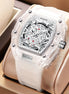 Cross - border Watch Unique Barrel - shaped Quartz Watch Fashion Transparent Men's Watch Waterproof Wristwatch - Simply Just Deals LLCCross - border Watch Unique Barrel - shaped Quartz Watch Fashion Transparent Men's Watch Waterproof WristwatchBA883DB336F14C879466CE9F096E0E53Transparent White Surface - White StrapCross - border Watch Unique Barrel - shaped Quartz Watch Fashion Transparent Men's Watch Waterproof Wristwatch
