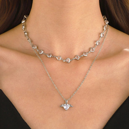 Crystal Heart Pendant Necklaces for Women Heart Necklace Angle Necklace Dainty Layered Pendant Necklaces Jewelry Gift for Her - Simply Just Deals LLCCrystal Heart Pendant Necklaces for Women Heart Necklace Angle Necklace Dainty Layered Pendant Necklaces Jewelry Gift for Her0dd20b36-9ce2-4de6-8b72-3e9e1591b434SilveryCrystal Heart Pendant Necklaces for Women Heart Necklace Angle Necklace Dainty Layered Pendant Necklaces Jewelry Gift for Her