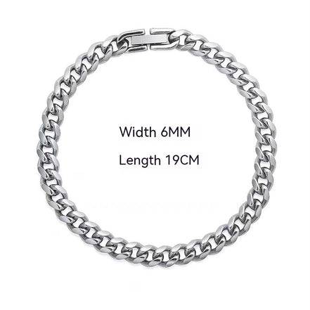 Cuban Link Chain Non - Fading Titanium Steel Necklace - Simply Just Deals LLCCuban Link Chain Non - Fading Titanium Steel Necklace00d6d256-de4c-4aa6-be96-3b00b08a4e73Bracelet Width 6Mm Length 19CmCuban Link Chain Non - Fading Titanium Steel Necklace