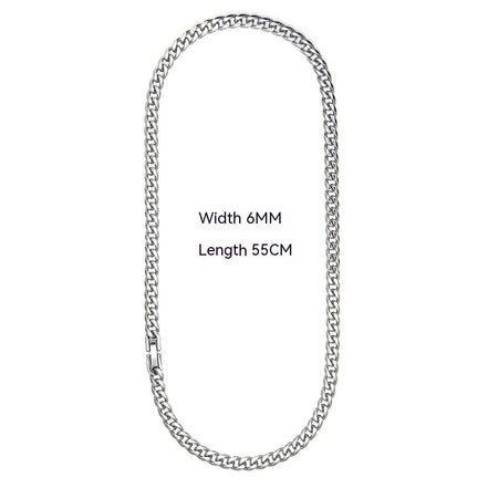 Cuban Link Chain Non - Fading Titanium Steel Necklace - Simply Just Deals LLCCuban Link Chain Non - Fading Titanium Steel Necklace28e39f53-491b-4010-87ec-bbd9ee83e710Necklace Width 6Mm Length 55CmCuban Link Chain Non - Fading Titanium Steel Necklace
