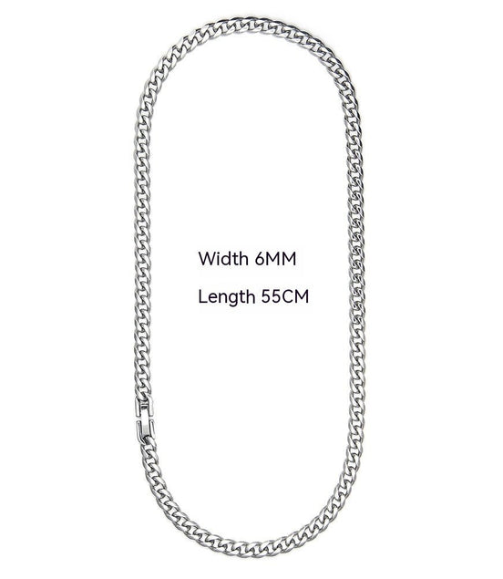 Cuban Link Chain Non - Fading Titanium Steel Necklace - Simply Just Deals LLCCuban Link Chain Non - Fading Titanium Steel Necklace28e39f53-491b-4010-87ec-bbd9ee83e710Necklace Width 6Mm Length 55CmCuban Link Chain Non - Fading Titanium Steel Necklace