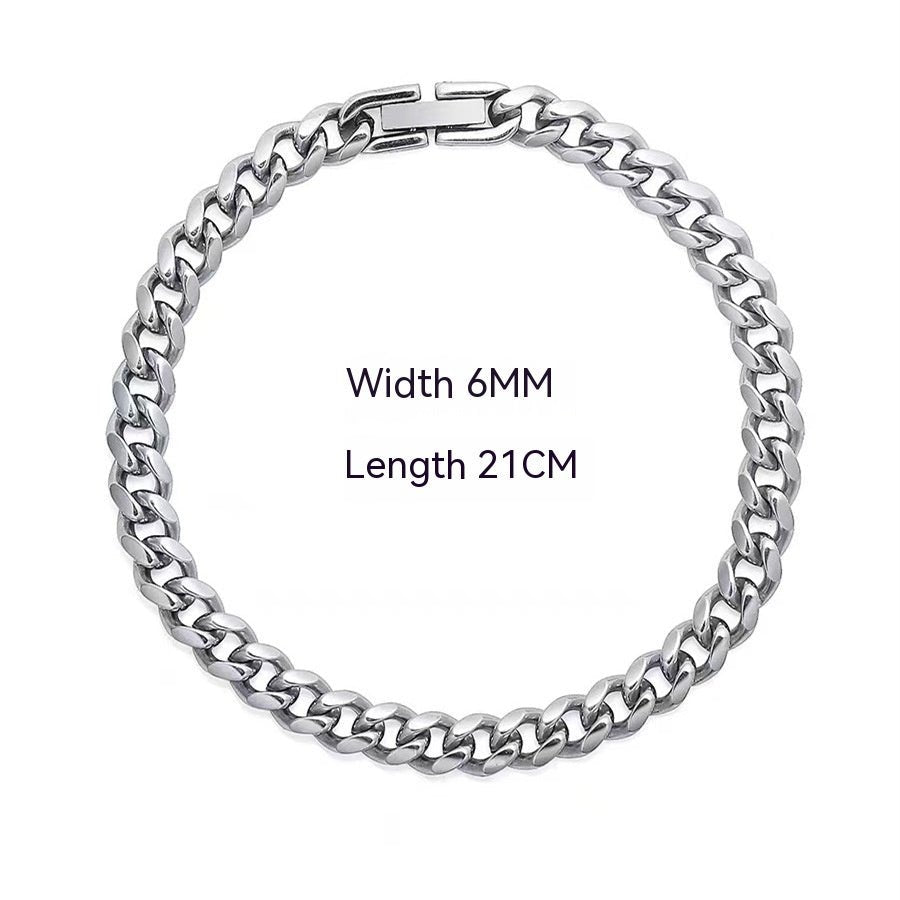 Cuban Link Chain Non - Fading Titanium Steel Necklace - Simply Just Deals LLCCuban Link Chain Non - Fading Titanium Steel Necklace291e7380-7347-42a3-a5bc-6730f4caf988Bracelet Width 6Mm Length 21CmCuban Link Chain Non - Fading Titanium Steel Necklace